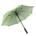 Hight Quality Custom Logo imprime le parapluie de fibre verte avec revêtement UV pour le voyage